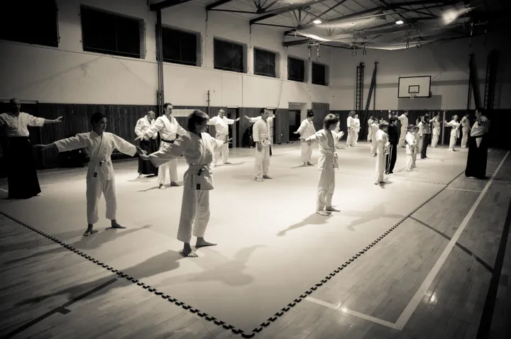 Aikido training at Aikido Dojo Tadashi Vráble