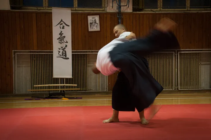 Aikido training at Aikido Dojo Tadashi Vráble